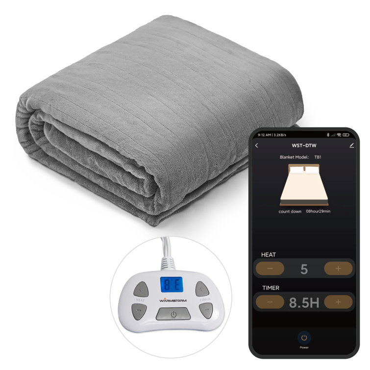 Wifi heated blanket hot sale